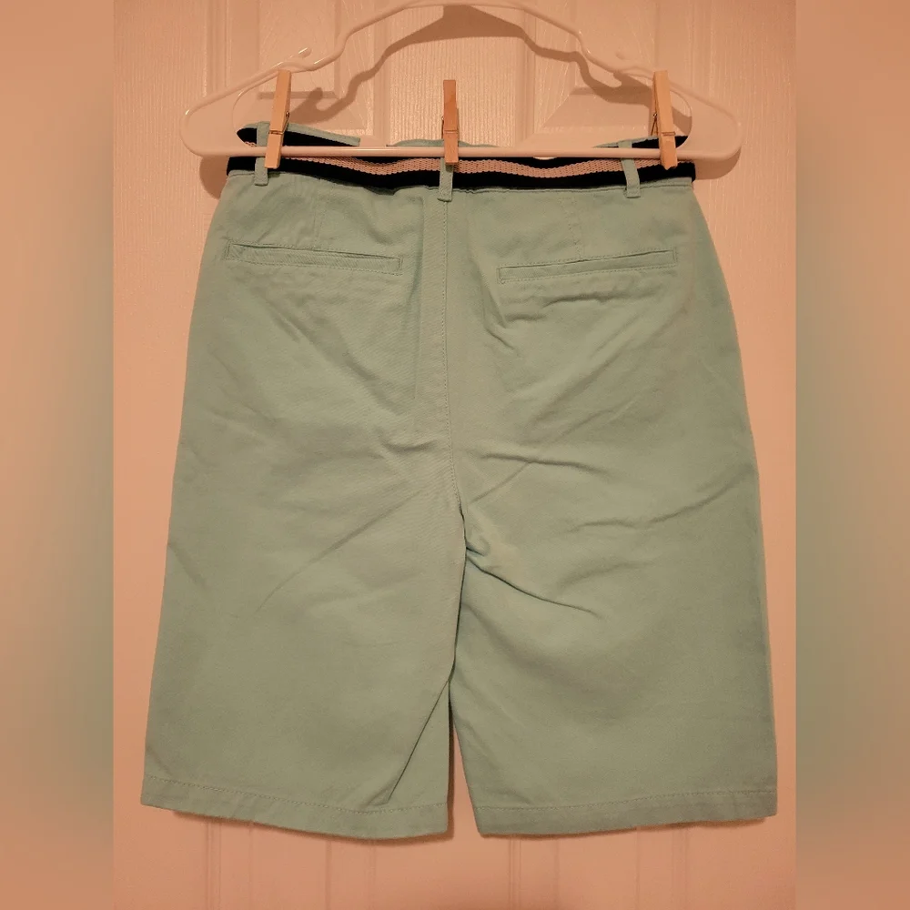 The Children's Place Boys Youth Light Blue Kids Shorts with Belt